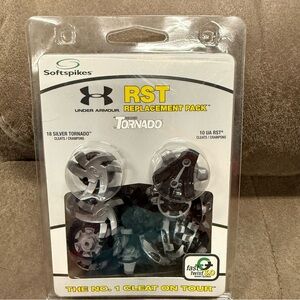 Under Armour Tornado Silver & Black RST Replacement Cleat Pack
